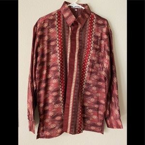 Batik Men’s Solo Indonesia Luxury Long Sleeve